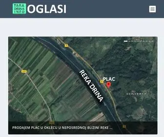 Tara-Drina.info(Oglasi) Screenshot