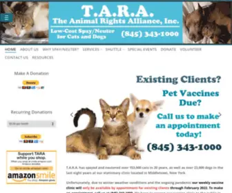 Tara-Spayneuter.org(The Animal Rights Alliance) Screenshot