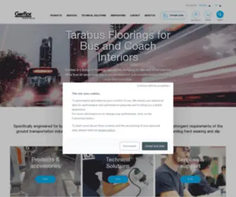 Tarabusbygerflor.com(Gerflor Transport) Screenshot