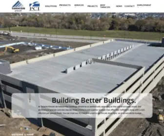 Taraconprecast.com(Building Better Buildings ] Superior Solutions Attention to detail) Screenshot