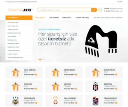 Taraftaratki.net(Kişiye Özel Atkı Üretimi) Screenshot