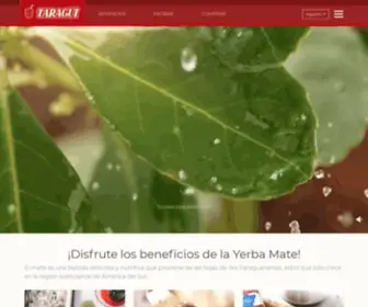 Taragui.com(Yerba Mate Taragüi) Screenshot