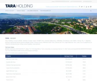 Taraholding.com.tr(Tara) Screenshot