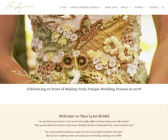 Taralynnbridal.com(Eco-friendly Weddings) Screenshot