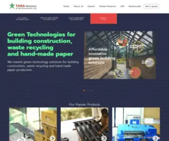 Taramachines.com(Waste Paper Recycling/Cutting Machine Exporter India) Screenshot