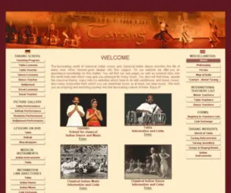 Tarang-Classical-Indian-Music.com(Tarang Indian Instruments) Screenshot