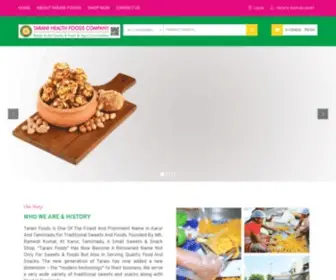 Taranifoods.com(Ready to Eat Snacks) Screenshot