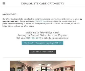 Taravaleyecare.com(TARAVAL EYE CARE OPTOMETRY) Screenshot