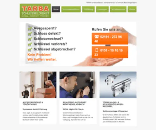 Tarba-SChluesseldienst-Moenchengladbach.de(Schlüsseldienst Mönchengladbach Tarba) Screenshot