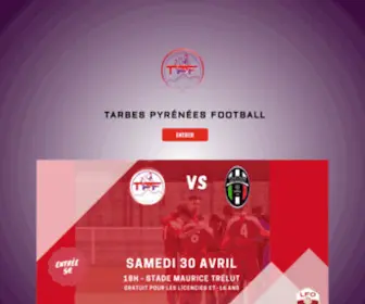 Tarbespf.com(Tarbes Pyrénées Football) Screenshot