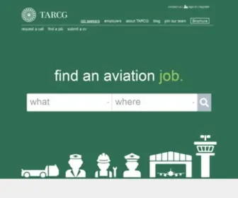 Tarcg.com(Recruitment Solutions for the Aviation Industry) Screenshot