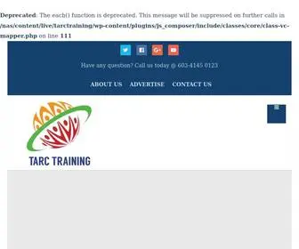 Tarctraining.com(Centre for Continuing and Professional Education) Screenshot
