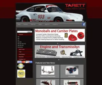 Tarett.com(Tarett Engineering Competition Porsche Suspension Components) Screenshot