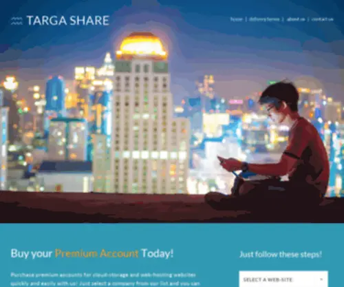 Targashare.com(Premium Accounts Reseller) Screenshot