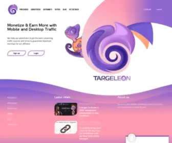 Targeleon.com(App monetization) Screenshot