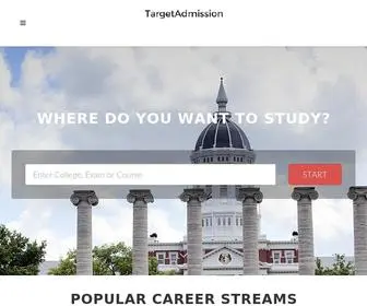 Targetadmission.com(Explore Colleges) Screenshot
