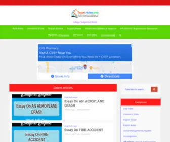 Targetnotes.com(Target Notes) Screenshot