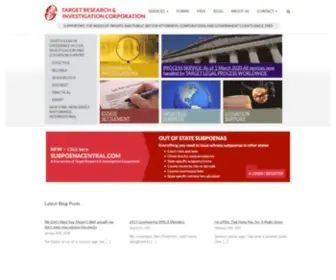 Targetresearch.com(Target Research & Investigation Corporation) Screenshot