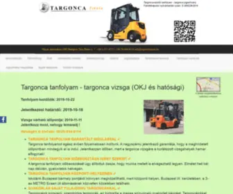 Targoncatanfolyam.hu(Targoncavezetői) Screenshot