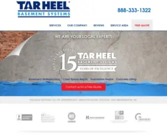 Tarheelbasementsystems.com(Tar Heel Basement Systems) Screenshot