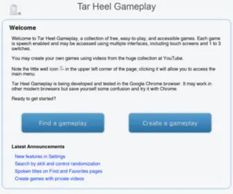 Tarheelgameplay.org(Tarheelgameplay) Screenshot