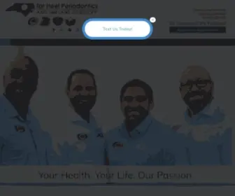 Tarheelperio.com(Periodontist in Raleigh) Screenshot