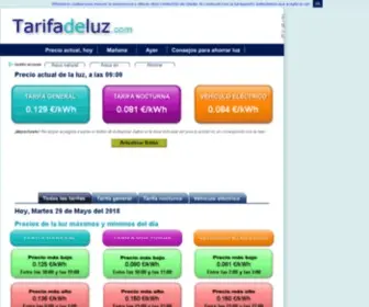Tarifadeluz.com(L ☝ ☝ ☝ l Consulta el Precio de la luz Hoy) Screenshot
