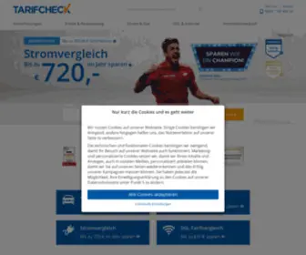 Tarifchecks.de(Vergleichsportal für persönliche Finanzen) Screenshot