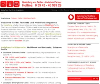 Tarife-Aktionen.de(Vodafone Tarife und Angebote) Screenshot