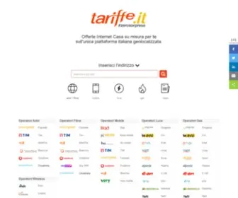Tariffe.it(Confronto Offerte ADSL Fibra Wireless Mobile Luce Gas) Screenshot
