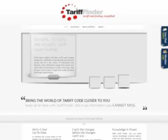 Tarifffinder.com(Tariff Finder) Screenshot