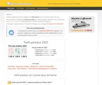 Tarifs-Postaux.fr(Tarifs postaux 2020/2021) Screenshot