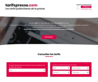 Tarifspresse.com(Les tarifs de la presse) Screenshot
