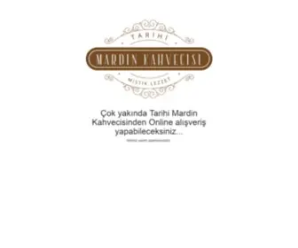 Tarihimardinkahvecisi.com(Tarihi Mardin Kahvecisi) Screenshot