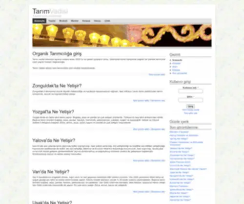 Tarimvadisi.com(Tarım Vadisi) Screenshot