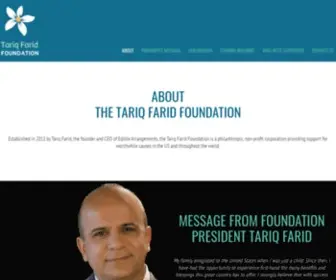 TariqFaridfoundation.org(The Tariq Farid Foundation) Screenshot