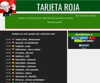 Tarjetaroja.biz(Tarjeta roja) Screenshot