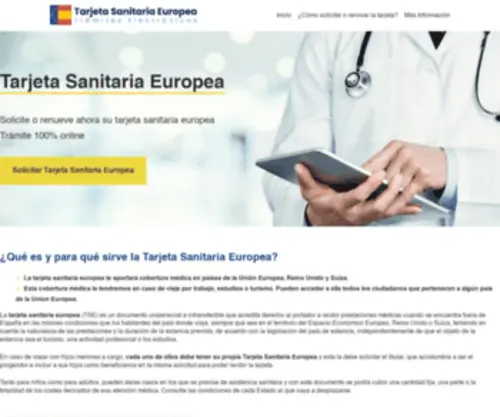 Tarjetasanitariaeuropea.es(Tarjeta Sanitaria Europea) Screenshot