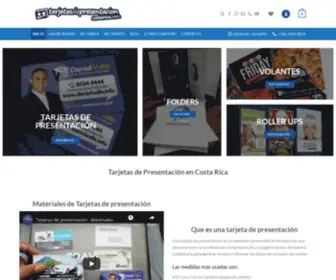 Tarjetasdepresentacioncostarica.com(Tarjetas de presentación desde ₡5.400 por 100 unidades. Entrega rápida. Papeles) Screenshot