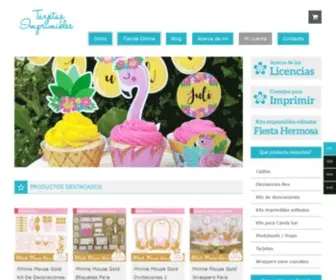 Tarjetasimprimibles.com(Tienda online de decoraciones de fiesta para imprimir) Screenshot