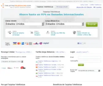 Tarjetastelefonicas.com(Site Maintenance) Screenshot