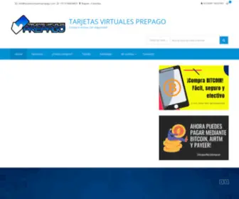 Tarjetasvirtualesprepago.com(Tarjetas Virtuales Prepago) Screenshot