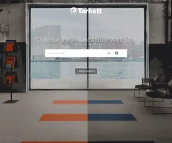 Tarkett.com(Choose your location) Screenshot