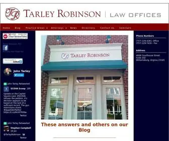 Tarleyrobinson.com(Virginia HOA and Business Law Firm) Screenshot