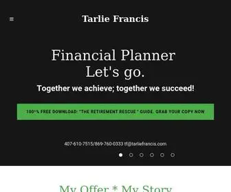 Tarliefrancis.com(Financial consultant) Screenshot