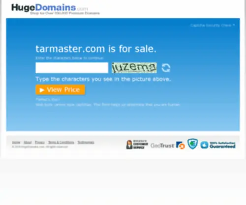 Tarmaster.com(Customer service) Screenshot