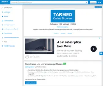Tarmed-Browser.ch(TARMED Online Browser) Screenshot