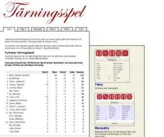 Tarningsspel.se(Yatzy) Screenshot