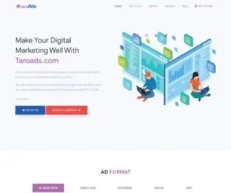 Taroads.com(An Advertising Network) Screenshot