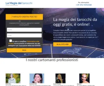 Tarocchiemagia.it(La magia dei tarocchi amore gratis) Screenshot